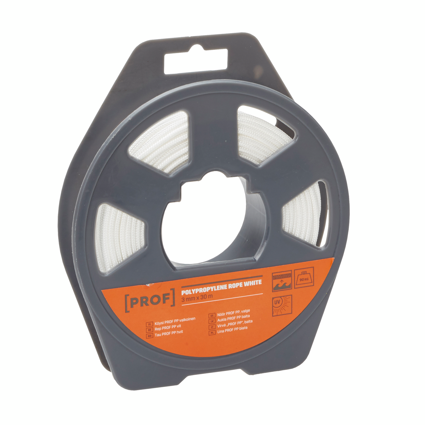 Köysi PROF polypropeeni Multifilament valkoinen 3mmx30m