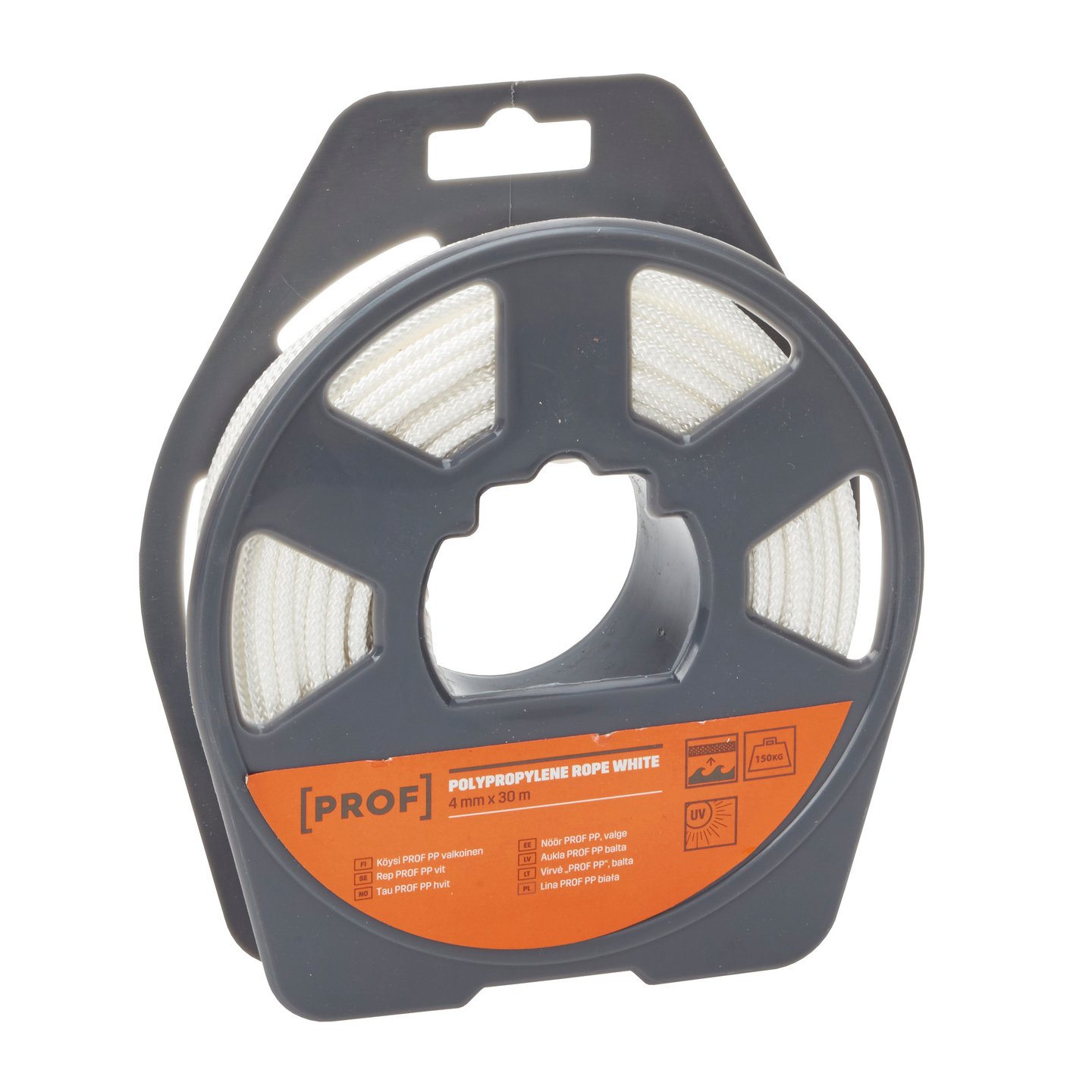 Köysi PROF polypropeeni Multifilament valkoinen 4mmx30m