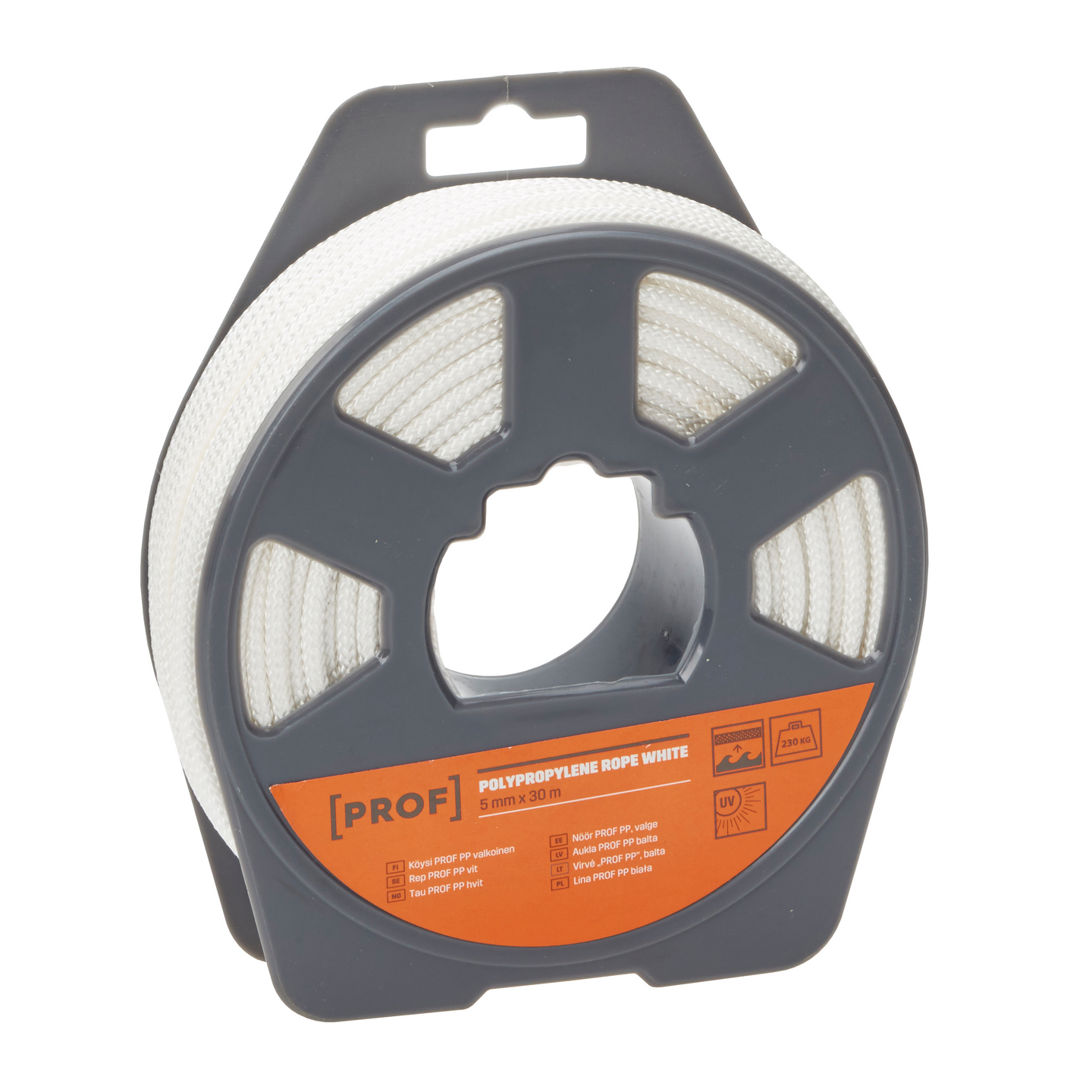 Köysi PROF polypropeeni Multifilament valkoinen 5mmx30m