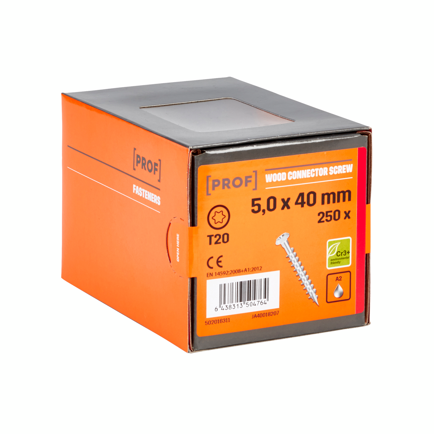 Ankkuriruuvi PROF ruostumaton A2 T20 5x40 250kpl