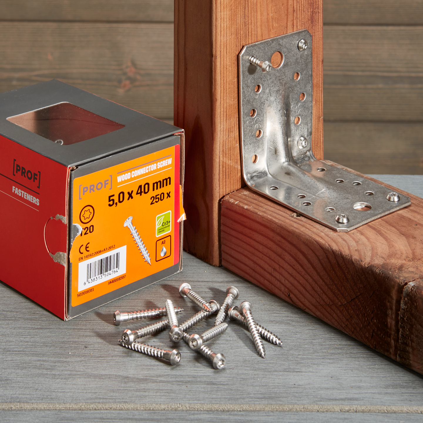 Ankkuriruuvi PROF ruostumaton A2 T20 5x40 250kpl