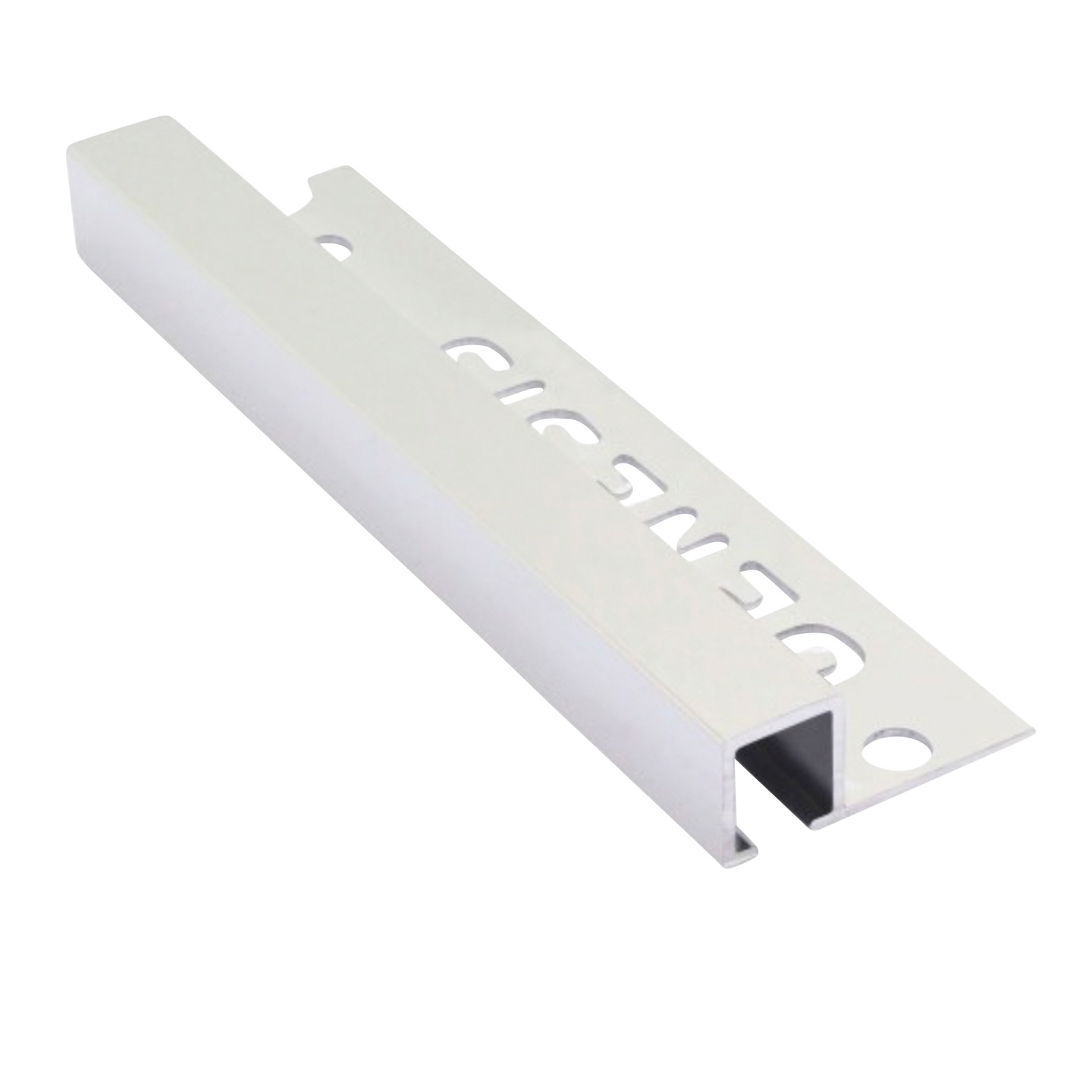 Laattalista neliö 12mm kiiltävä hopea 250cm