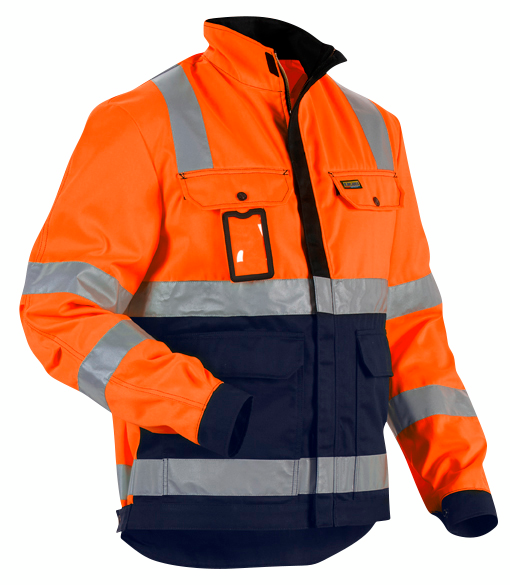 Takki Blåkläder Hi-Vis 402318045389 oranssi-tummansininen