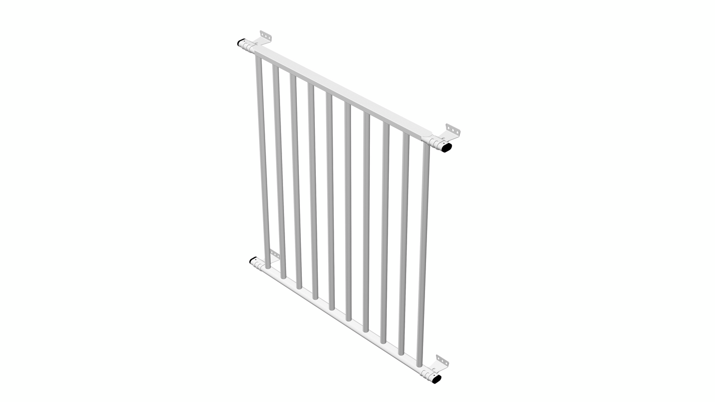 Ranskalaisen parvekkeen kaide Rainman tarvikkeet