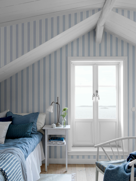 TAPET MARSTRAND BORÅSTAPETER II 8875 STRIPE COASTAL LIVING