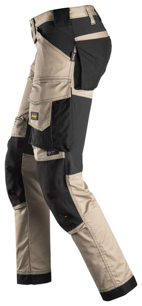 Housut Snickers AllroundWork 6341-2004 Stretch khaki/musta