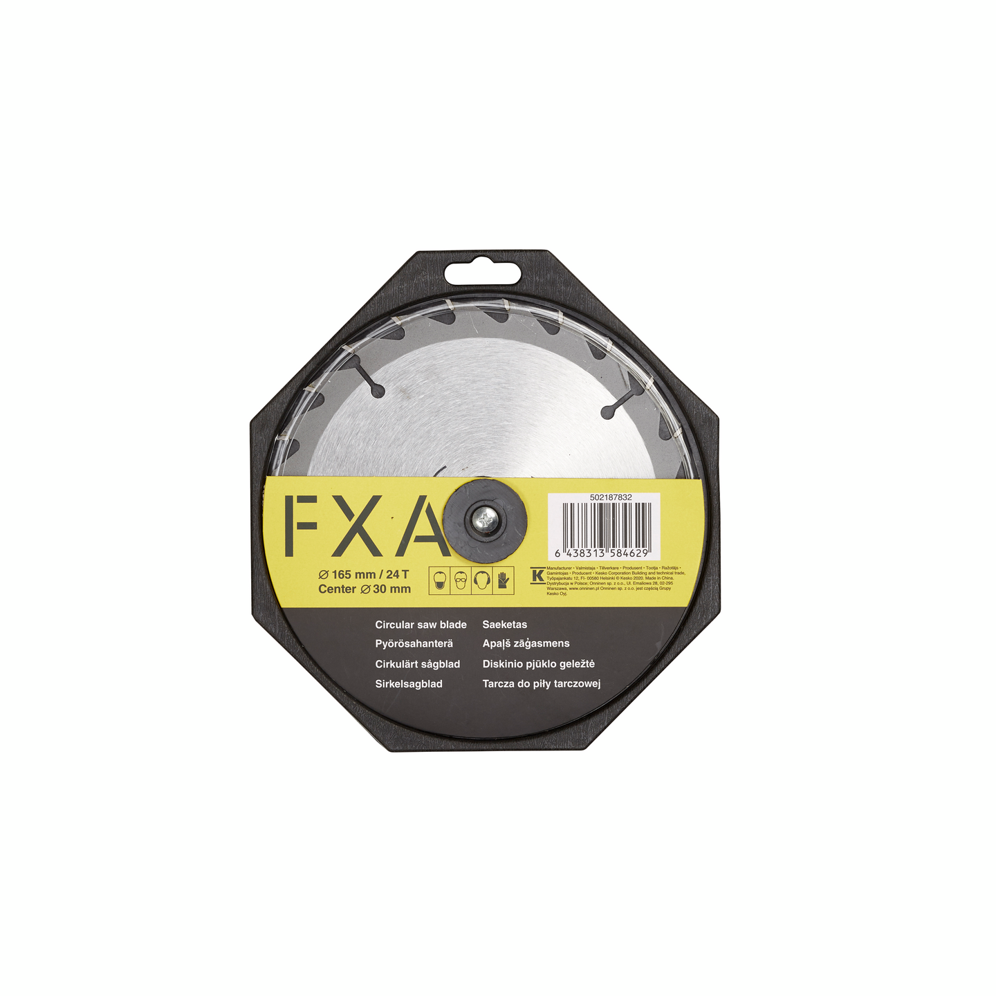 Pyörösahanterä FXA 165x30x1,4mm 24H