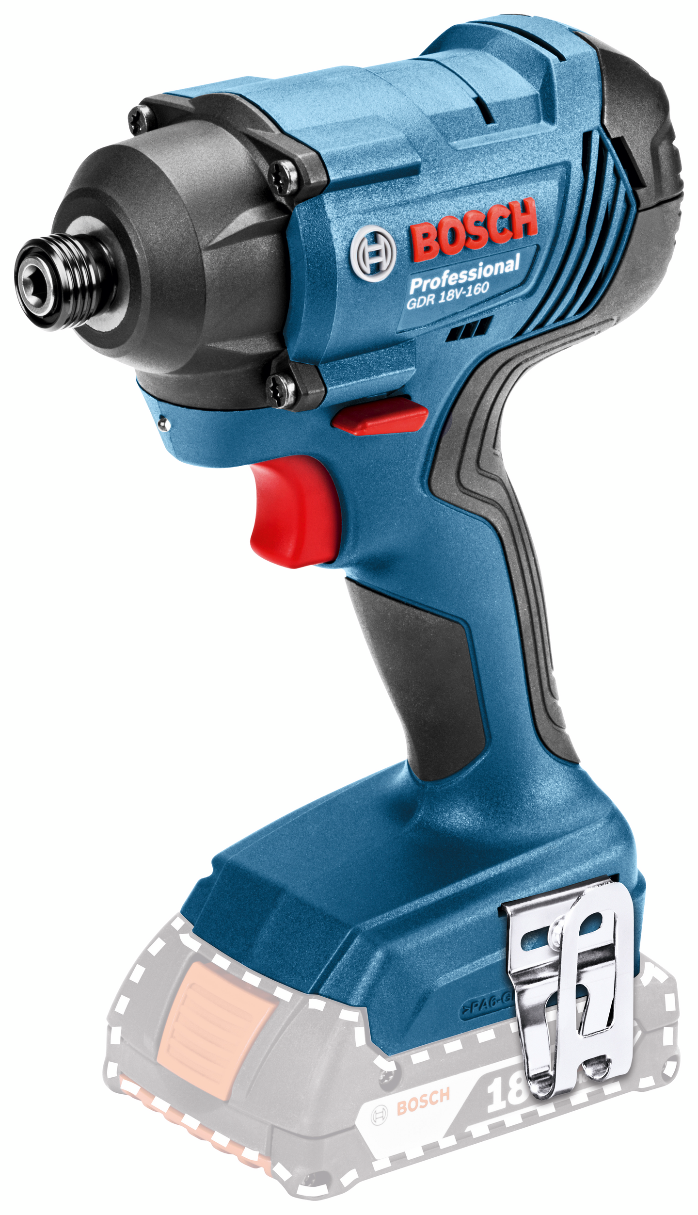 Akkuiskuväännin Bosch GDR 18V-160 Solo L-BOXX