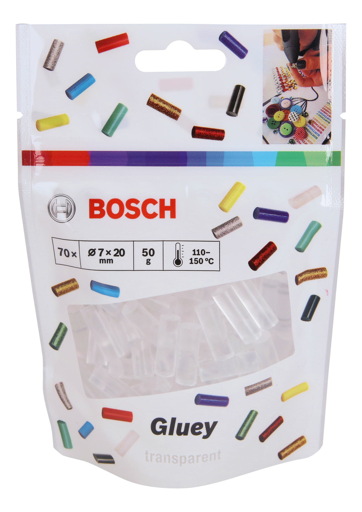 Kuumaliimapuikko Bosch gluey transparent