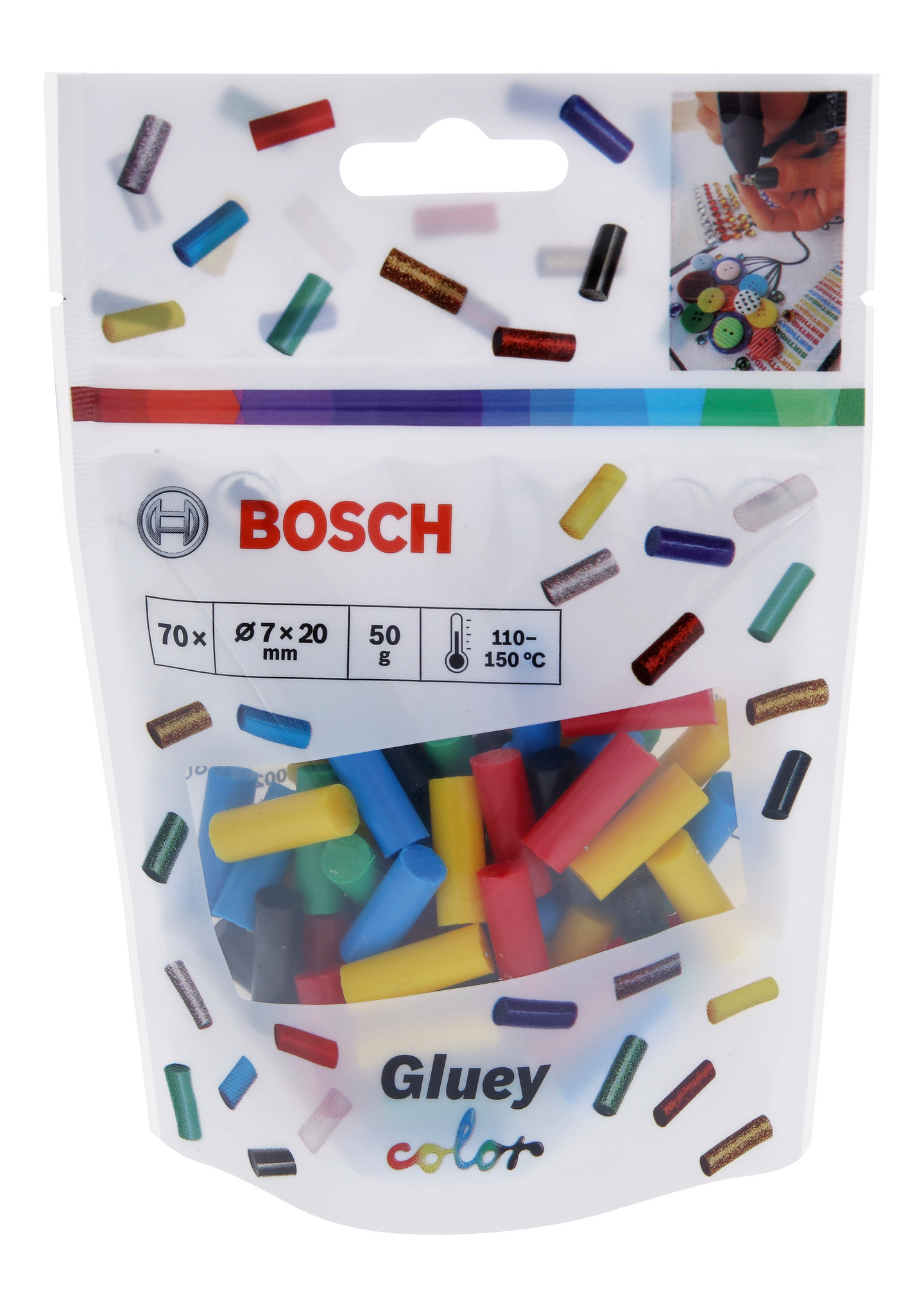 Kuumaliimapuikko Bosch gluey color