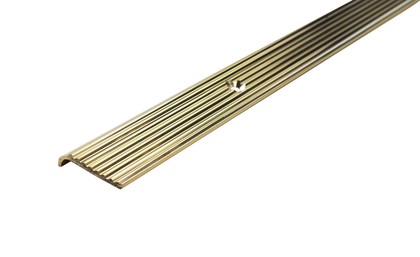 Kynnyslista 23x6,5mm messinki uritettu rei’itetty 2000mm