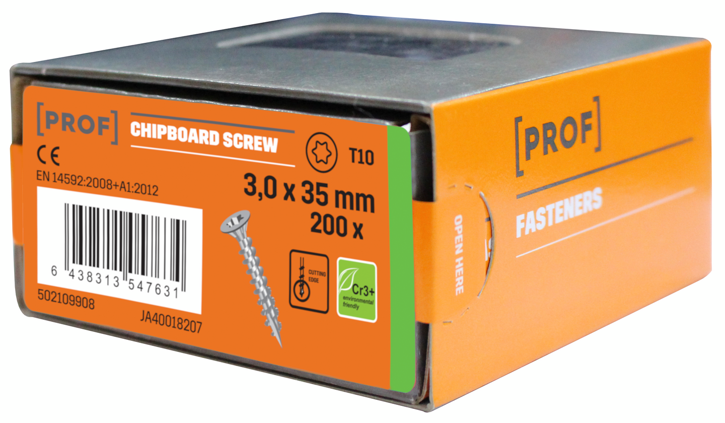 Yleisruuvi PROF uppokanta 3x35 sähkösinkitty T10 200kpl