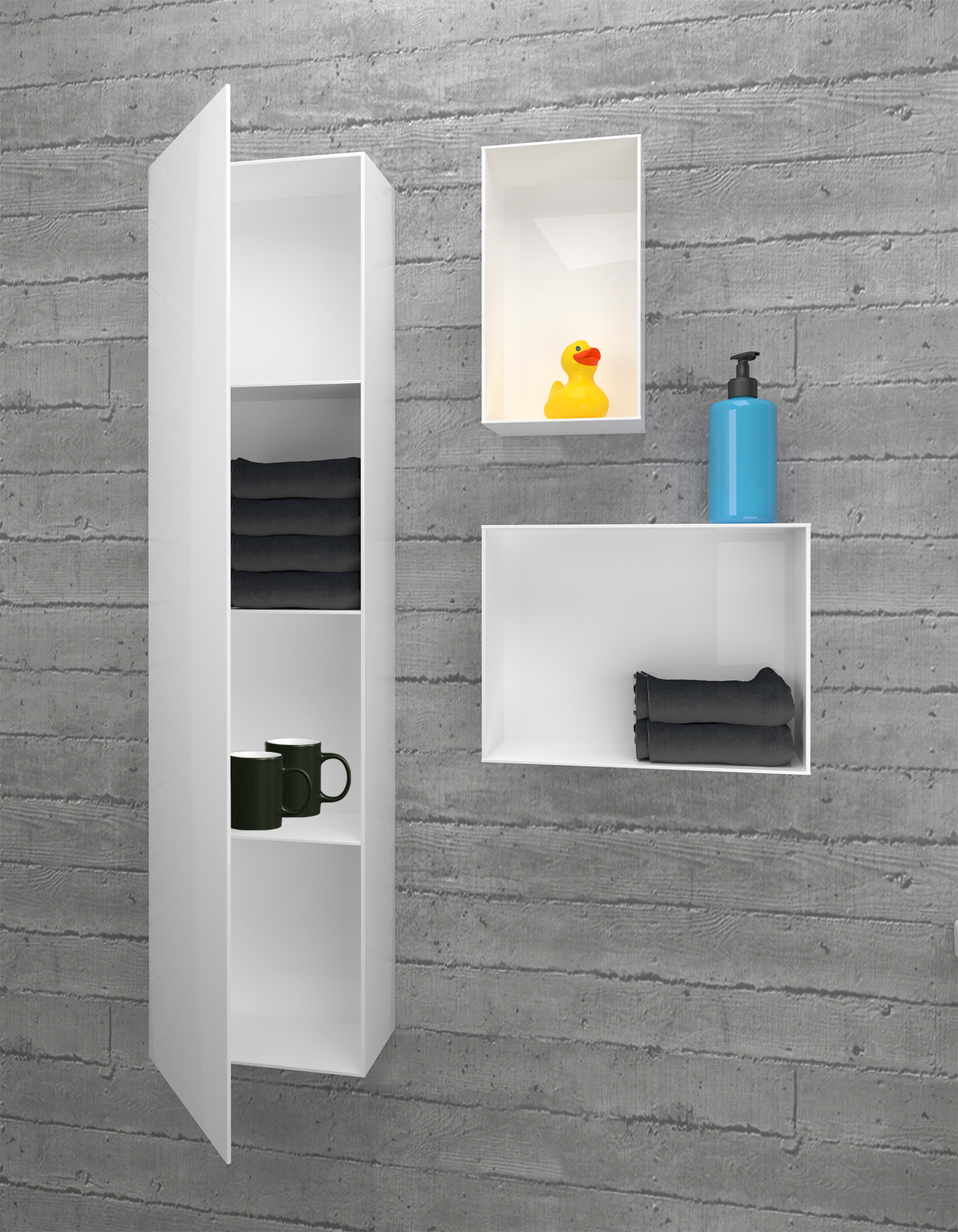 Säilytyslaatikko Polaria Loota 350 valkoinen