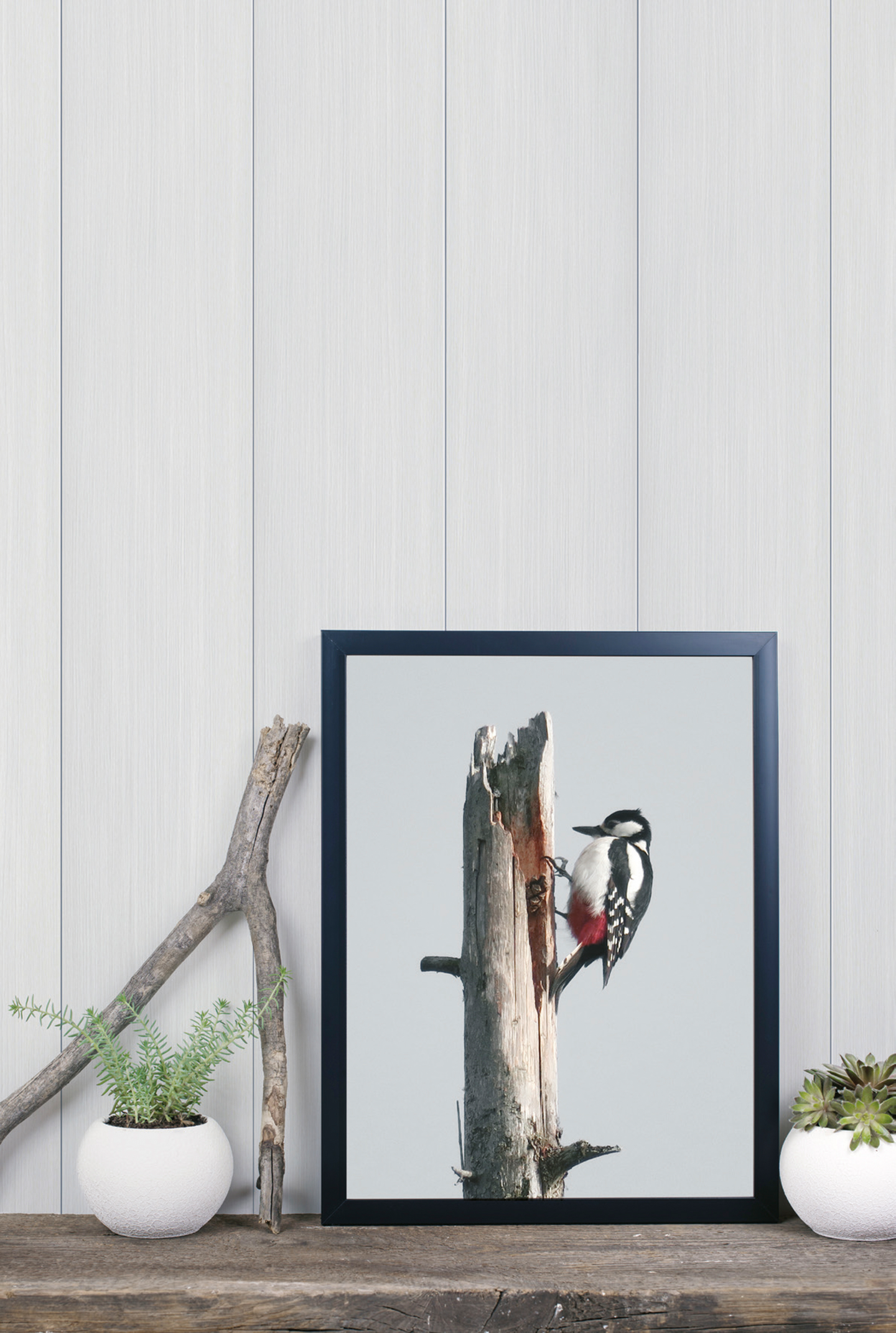 Sisustuspaneeli Cello Pajala 10x154x2080 MDF puusyy valkoinen