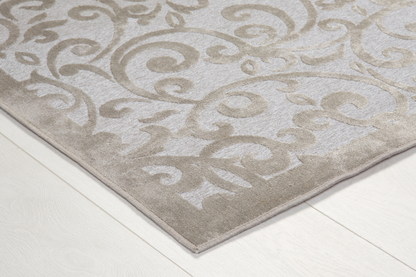 Viskoosimatto Cello Fiore 150x230cm vaaleanharmaa