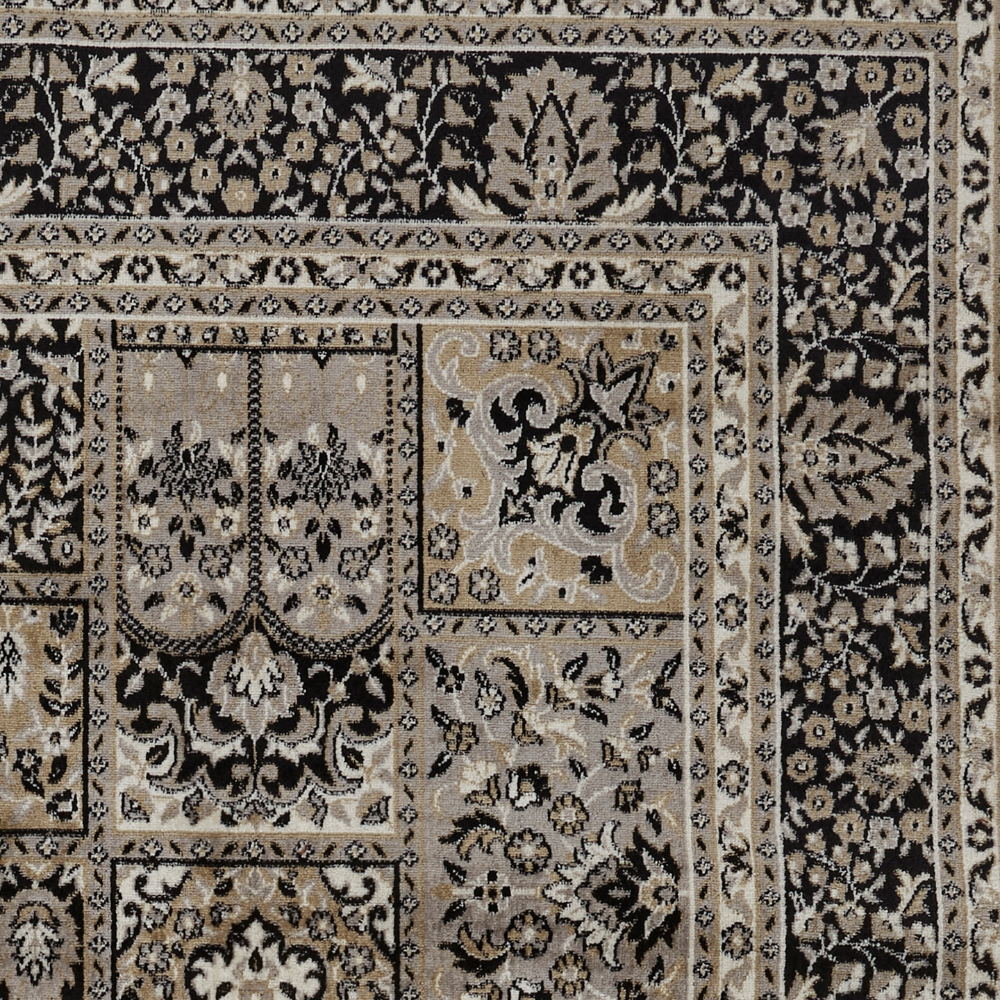 Sisustusmatto Jaipur 140x200cm musta