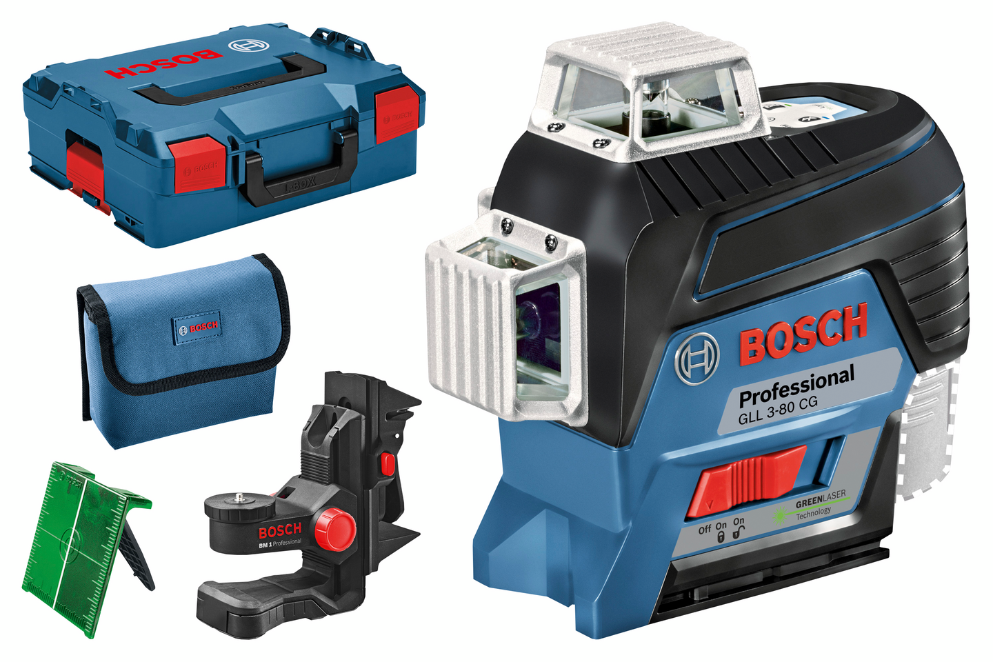 Linjalaser Bosch GLL 3-80 CG Solo L-BOXX