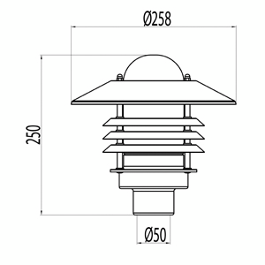 Yleisvalaisin Ensto Averia AVG01AP IP44 75W E27 G O AP