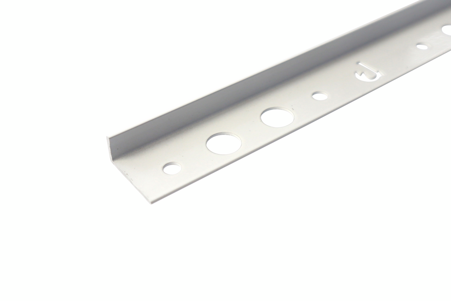 Pääte- ja suojalista 10mm valkoinen alumiini 250cm