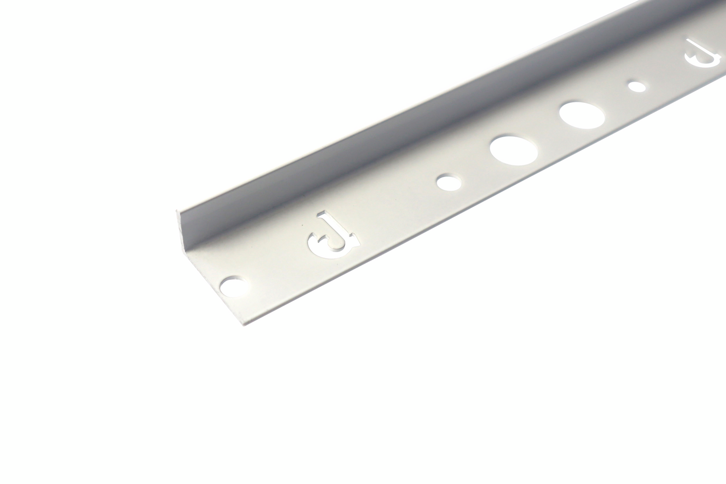 Pääte- ja suojalista 12,5mm valkoinen alumiini 250cm