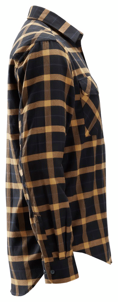 Paita Snickers 8516-0412 flanelli musta/ruskea
