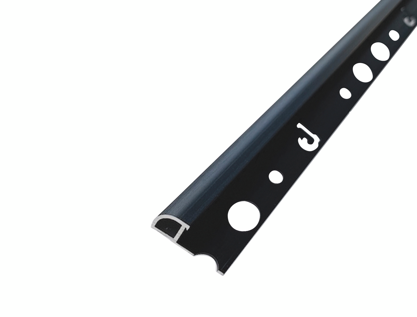 Laattalista Dione 10mm 2,7m Carbon Black