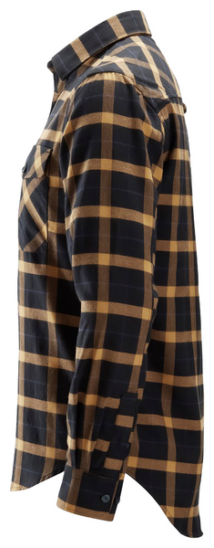 Paita Snickers 8516-0412 flanelli musta/ruskea