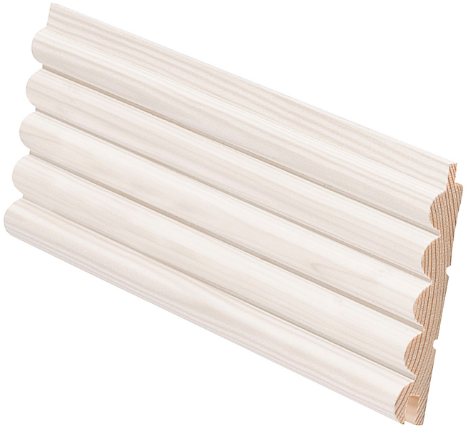 Sisustuspaneeli 15x95x2370 sormi päätypontattu 5-s mänty valkovahattu sj