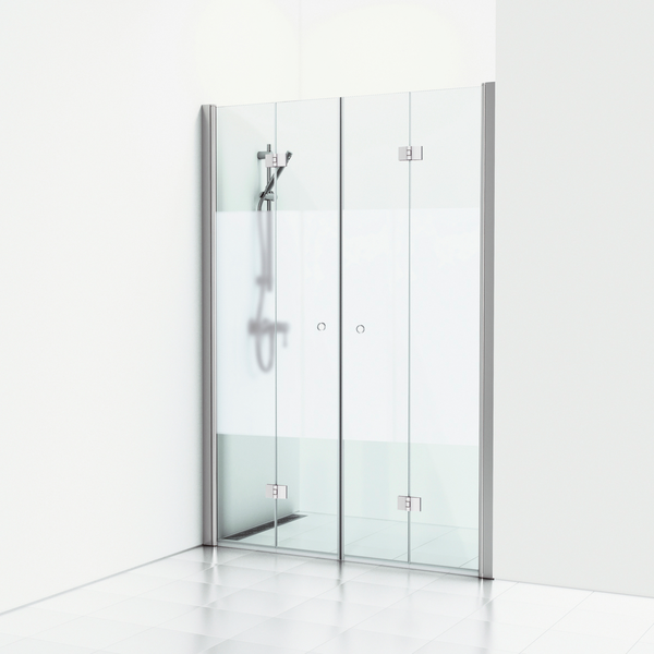 Suihkuseinä Svedbergs Skoga taitettava 178x198 kiilt/puolihuurre 2ov rengasvedin