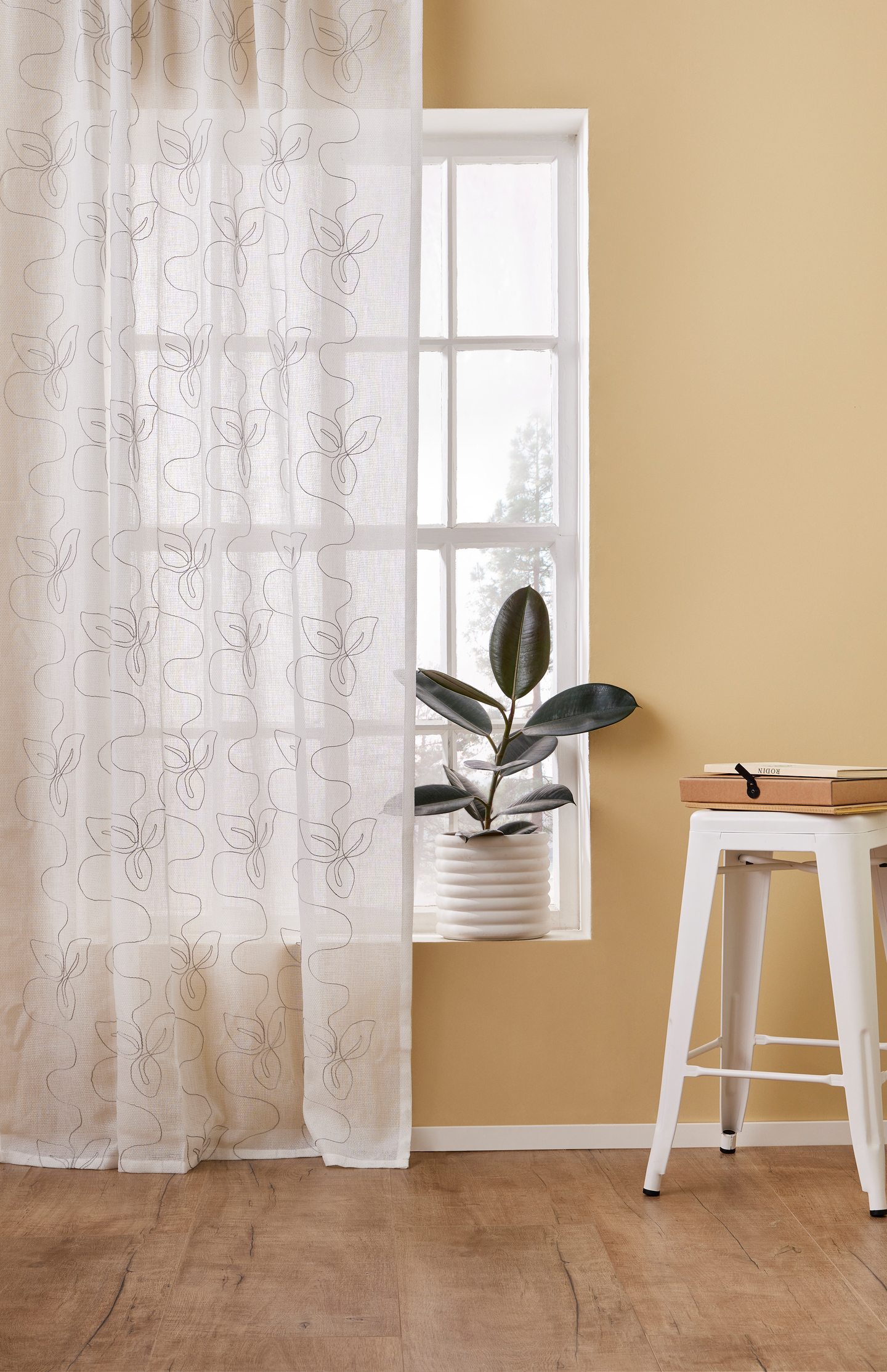 Valmisverho Apila 140x250cm valkoinen