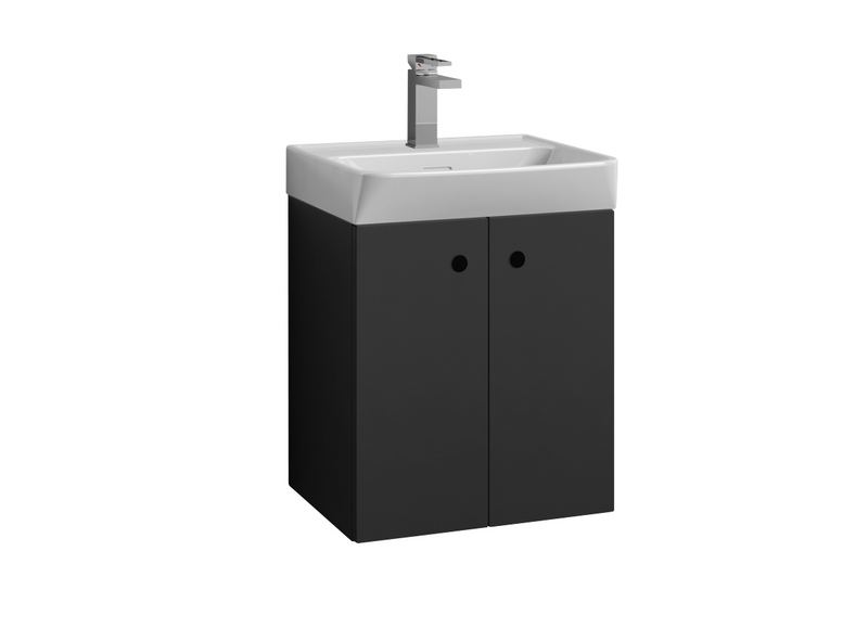 Allaskaappi Svedbergs Intro grafiitinharmaa 2 ovea metallia