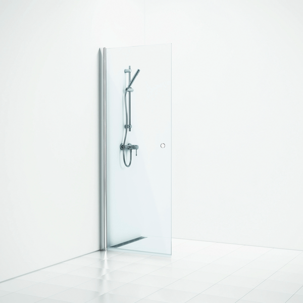 Suihkuseinä Svedbergs Skoga suora 77x198 kiilt/kirkas lasi rengasvedin