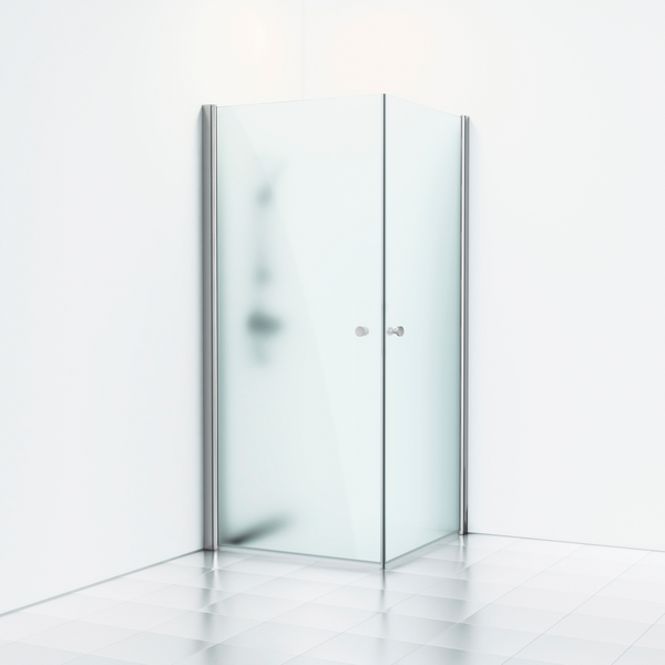 Suihkukulma Svedbergs Skoga suora 80x80x198 alumiini matta/huurrelasi