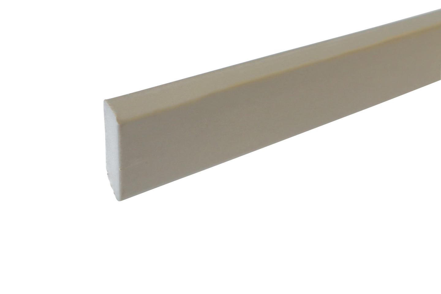 Jalkalista muovi 40x10 2,75m PVC JLP 40-412 vaaleanharmaa