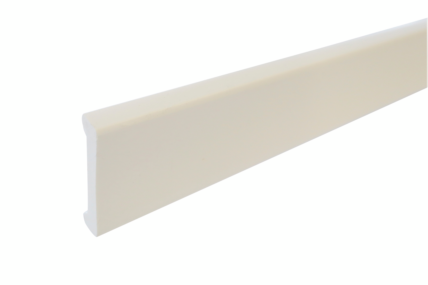 Jalkalista muovi 60x12 2,75m PVC JLP 60-410 valkoinen