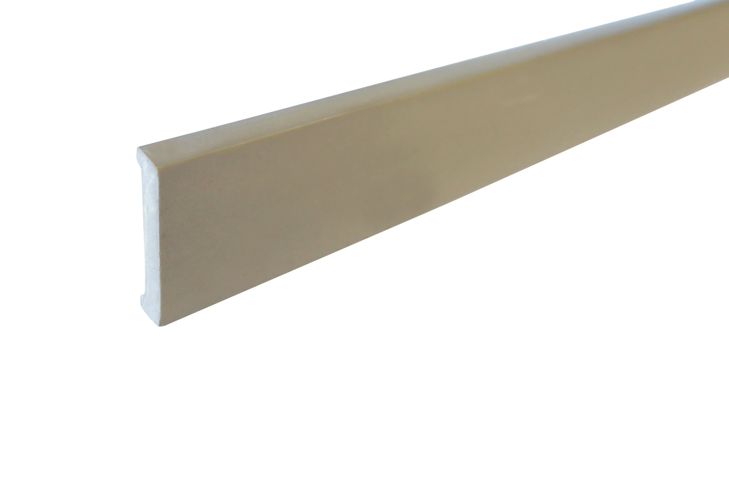 Jalkalista muovi 60x12 2,75m PVC JLP 60-412 vaaleanharmaa