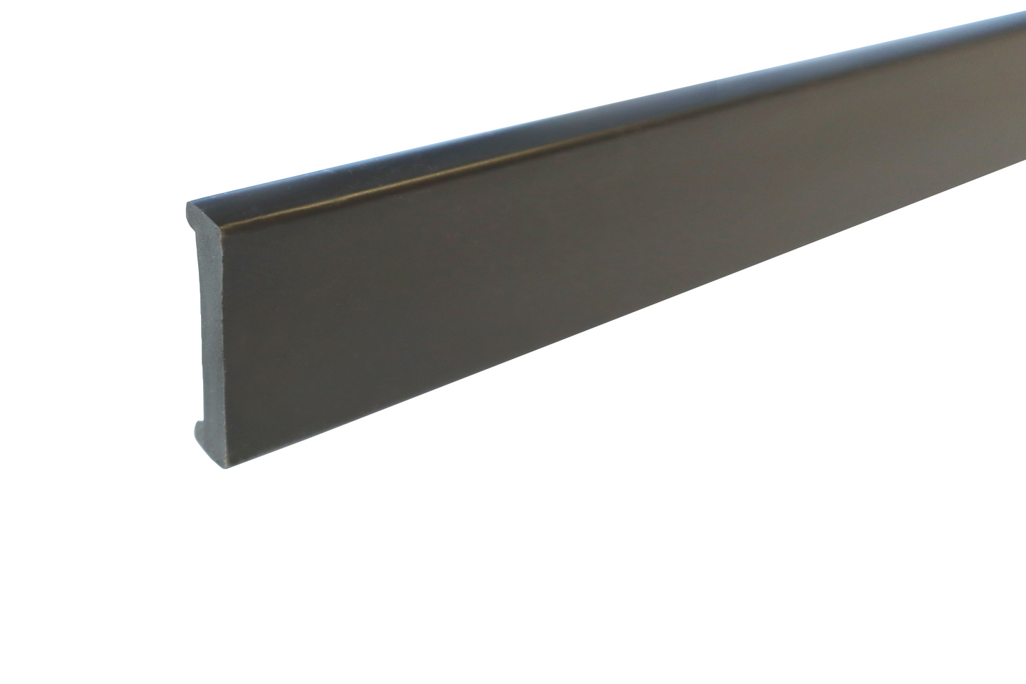 Jalkalista muovi 60x12 2,75m tummanharmaa