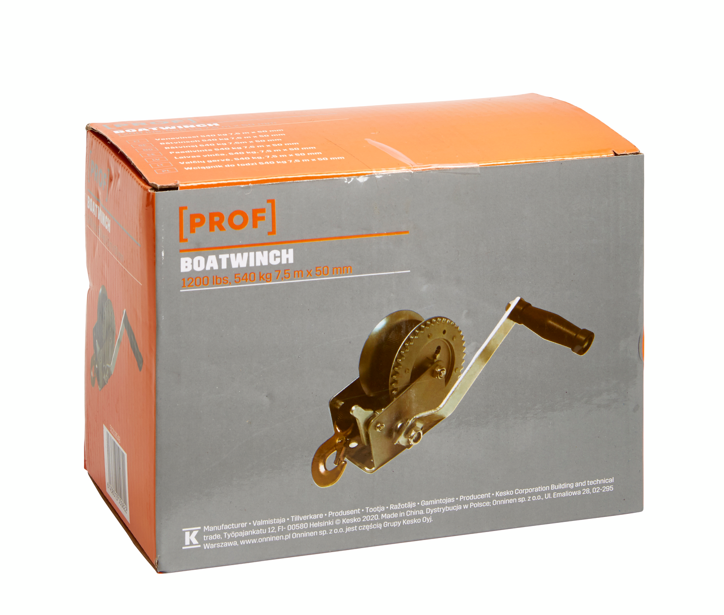 Venevinssi PROF 540kg 7,5m x 50mm