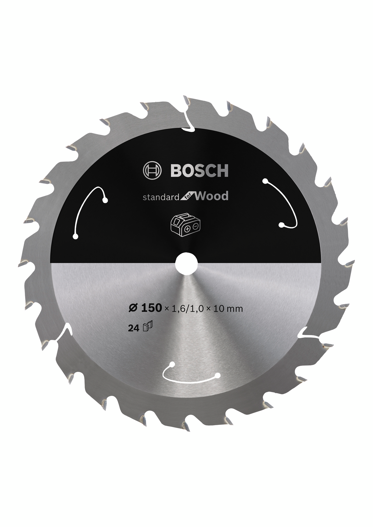 Pyörösahanterä Bosch Standard for Wood 150x10 24T