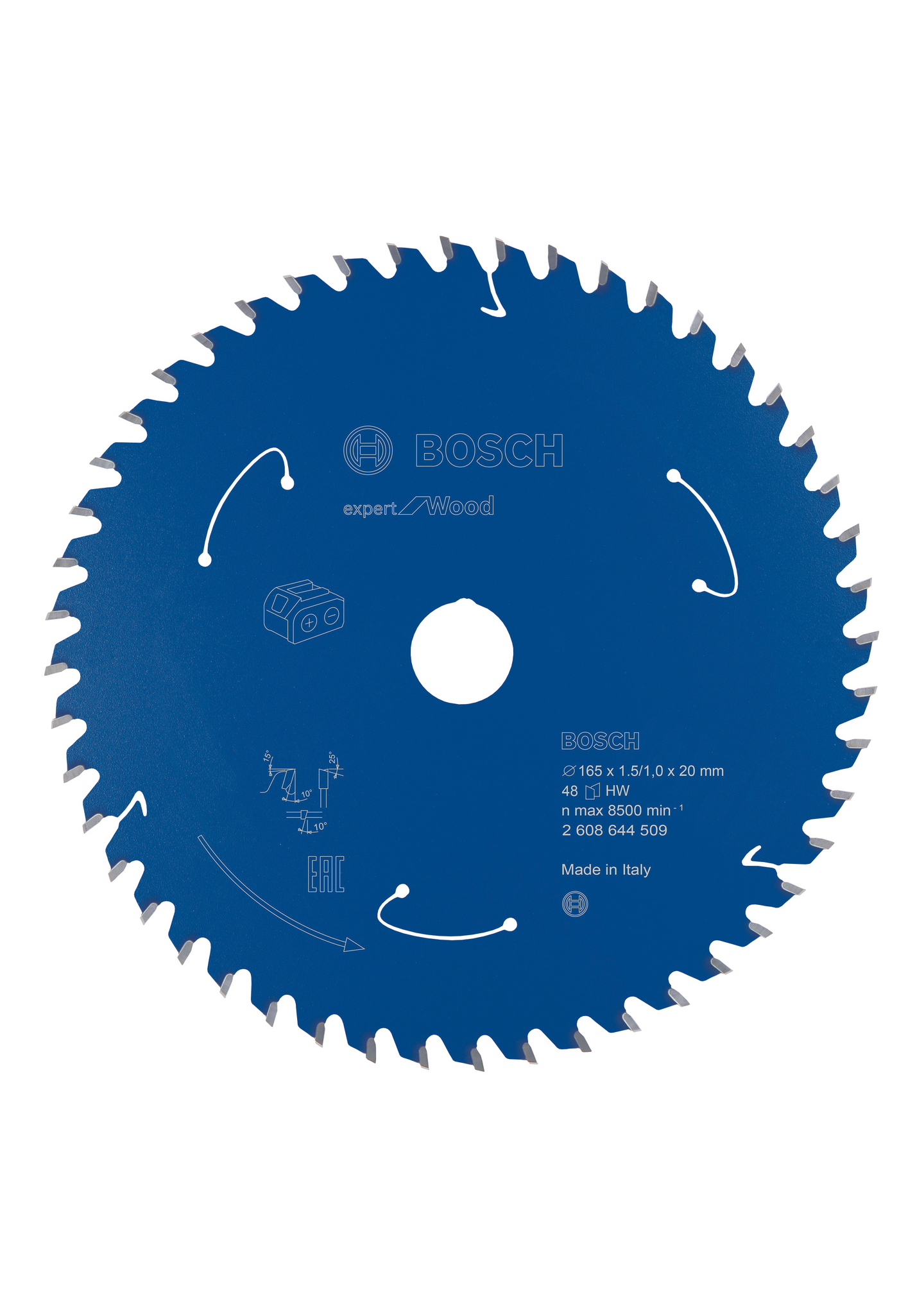 Pyörösahanterä Bosch Expert for Wood 165x20 48T