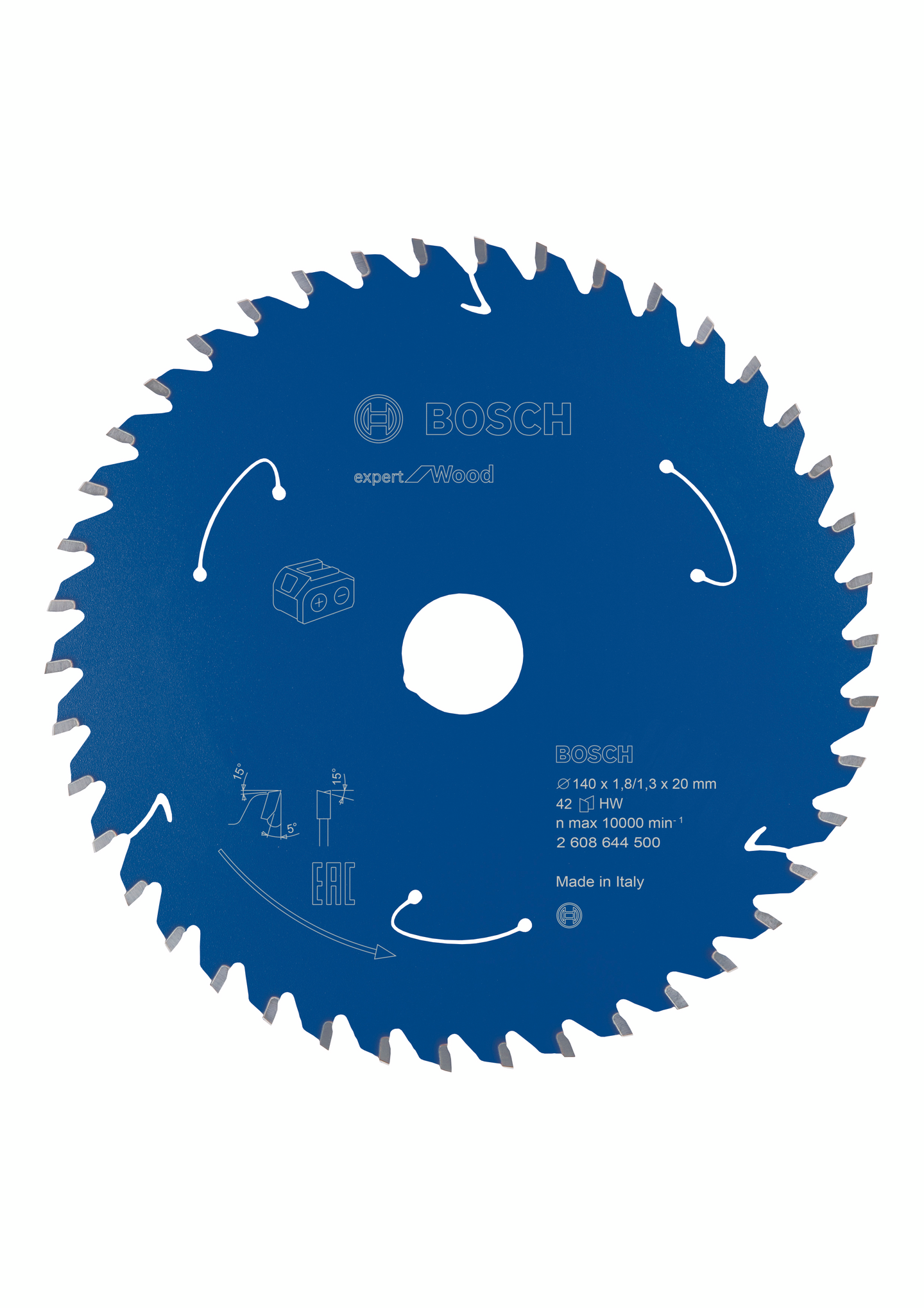 Pyörösahanterä Bosch Expert for Wood 140x20 42T