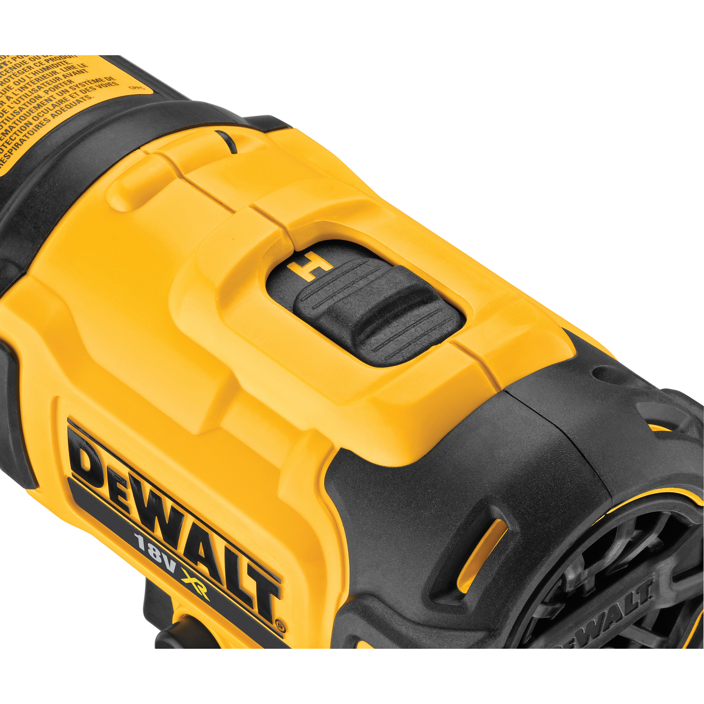 Akkukuumailmapuhallin DeWalt DCE530 18V XR runko