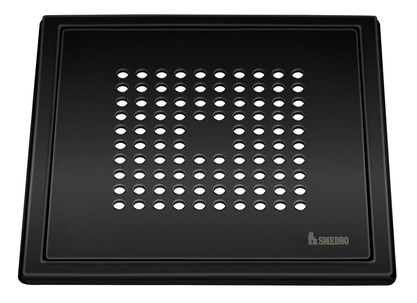 Lattiakaivonkansi Smedbo Outline FB502 musta rst neliö