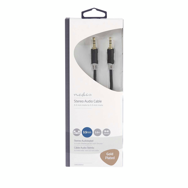 Kaapeli Nedis 3,5mm U-U 2m