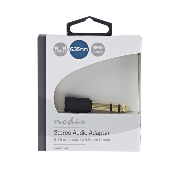 Adapteri Nedis 3,5mm naaras - 6,35mm uros