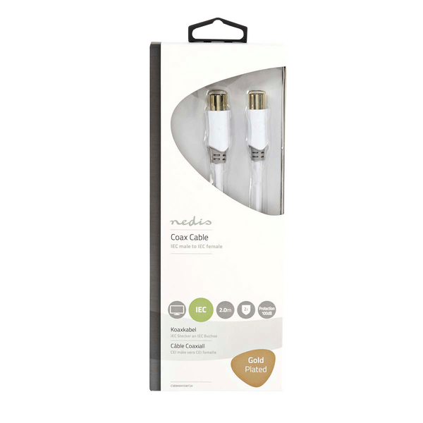 Antennikaapeli Nedis 2m coax uros-naaras