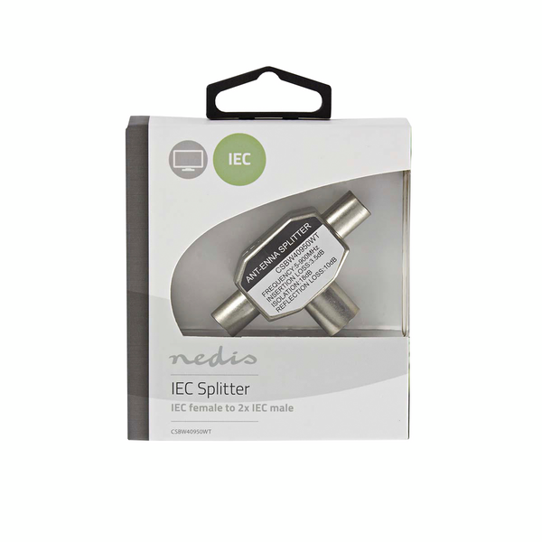 Antennijako Nedis Coax Tv 2xuros - 1xnaaras