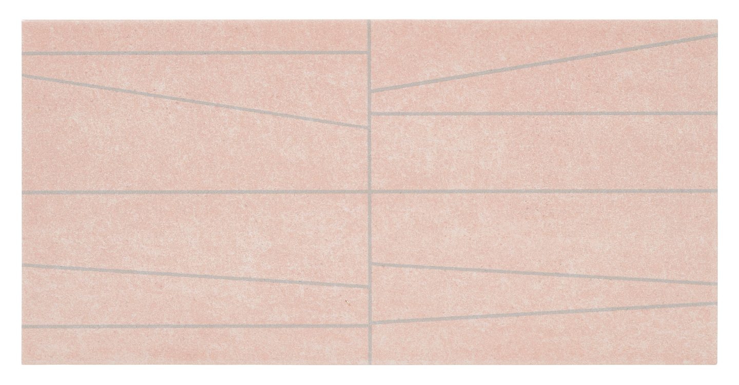 Kuviolaatta Cello Urban Aquarel 20x40 geometrinen roosa 1,2m²