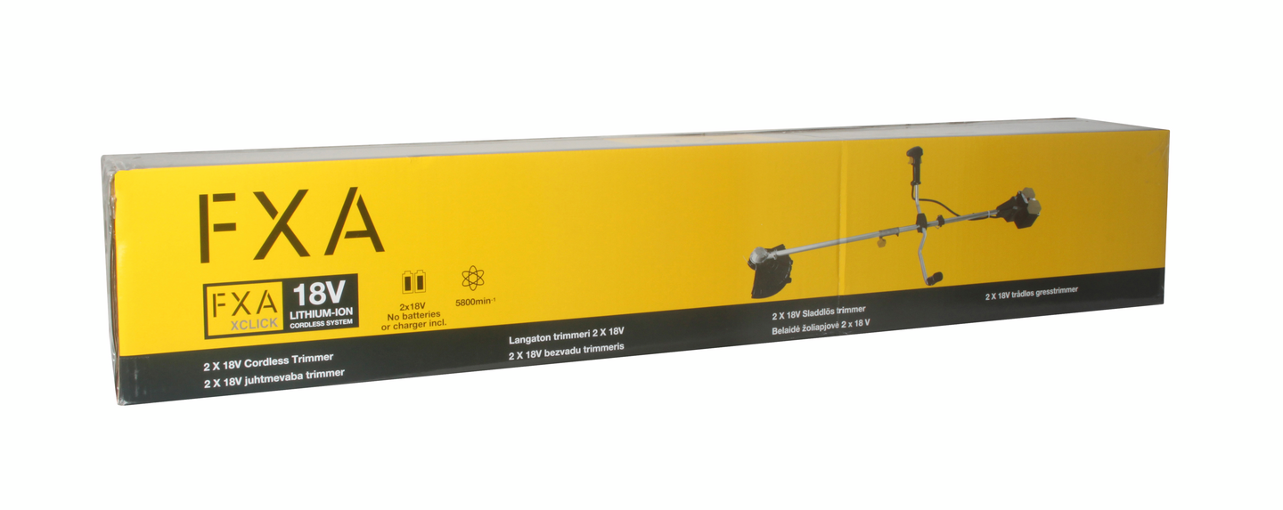 Akkutrimmeri FXA 2x18V XCLICK runko