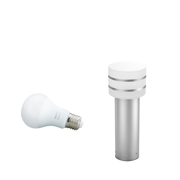 Ulkopylväsvalaisin Philips Hue Tuar 9,5W pieni teräs